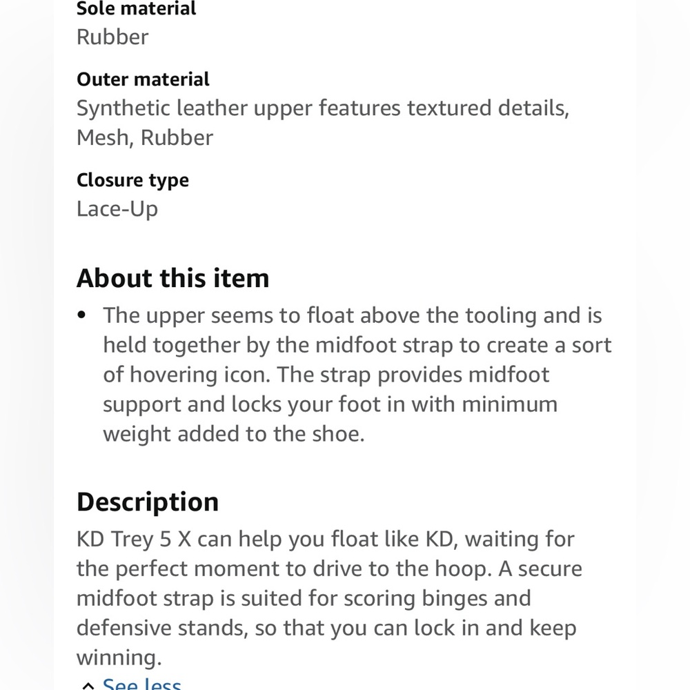 NIKE KD Trey 5 X Basketball Shoe 🏀 EUC! - Picture 14 of 14